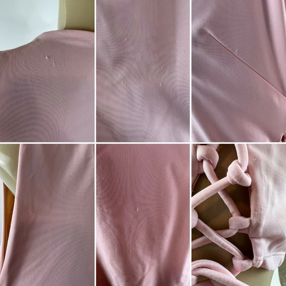 Alpine Butterfly Swimsuit Plus Size 2X Sorbet Pink One Piece Monokini Lace Up - Picture 11 of 13